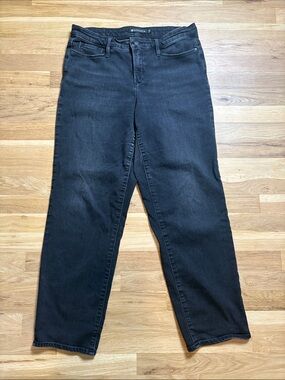 Athleta Black Straight-Leg Denim Jeans Women’s 10T